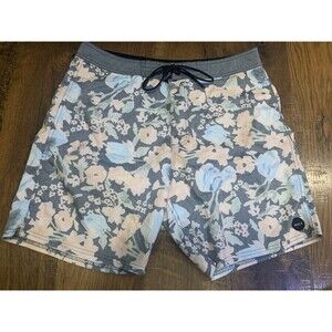 RVCA Floral Board Shorts Mens Size 33 With 6 In Inseam